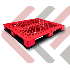 Estiba plástica reforzada de 1200 x 1000 mm para almacenamiento y transporte de mercancías