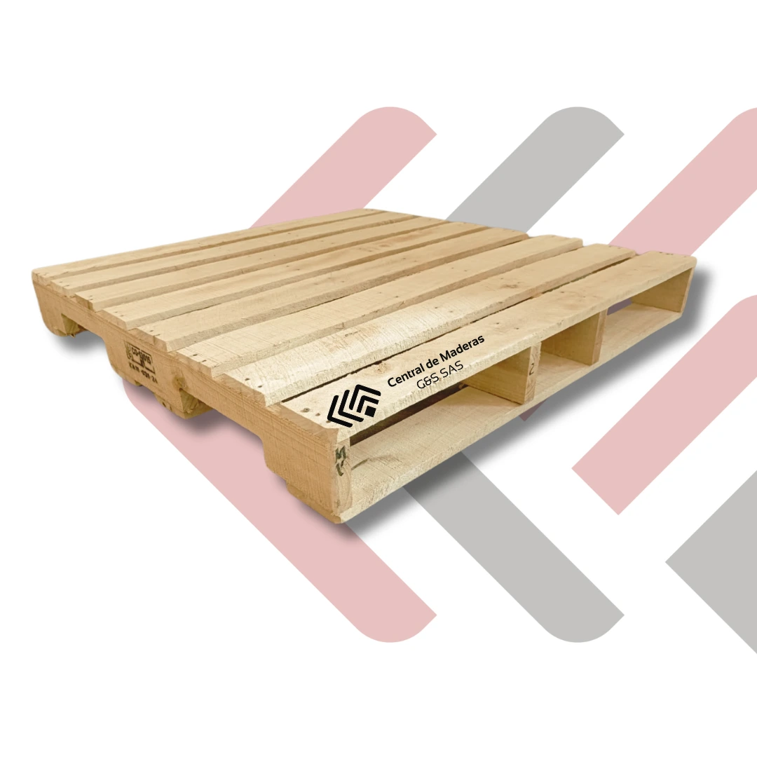 Estiba de madera tipo BN para manejo eficiente de mercancías y operaciones logísticas