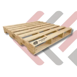 Estiba de madera tipo C para almacenamiento seguro y transporte de productos