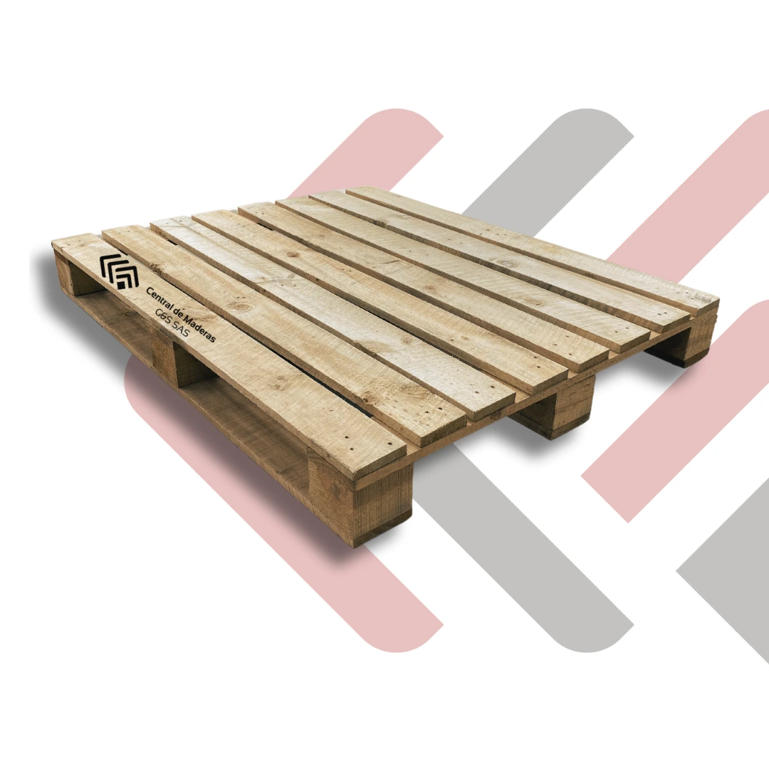 Estiba de madera liviana para operaciones logísticas y manejo de mercancías
