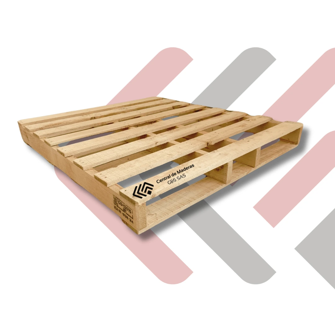 Estiba de madera tipo N para transporte y almacenamiento industrial